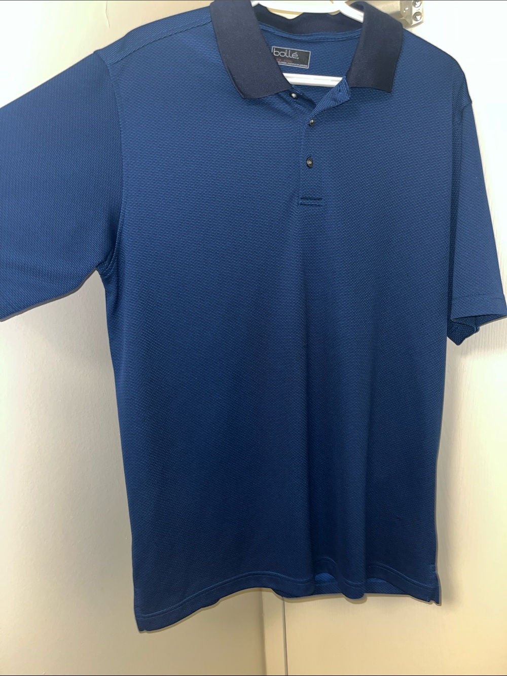 Bollé Deep Blue Polo with Black Contrast Collar